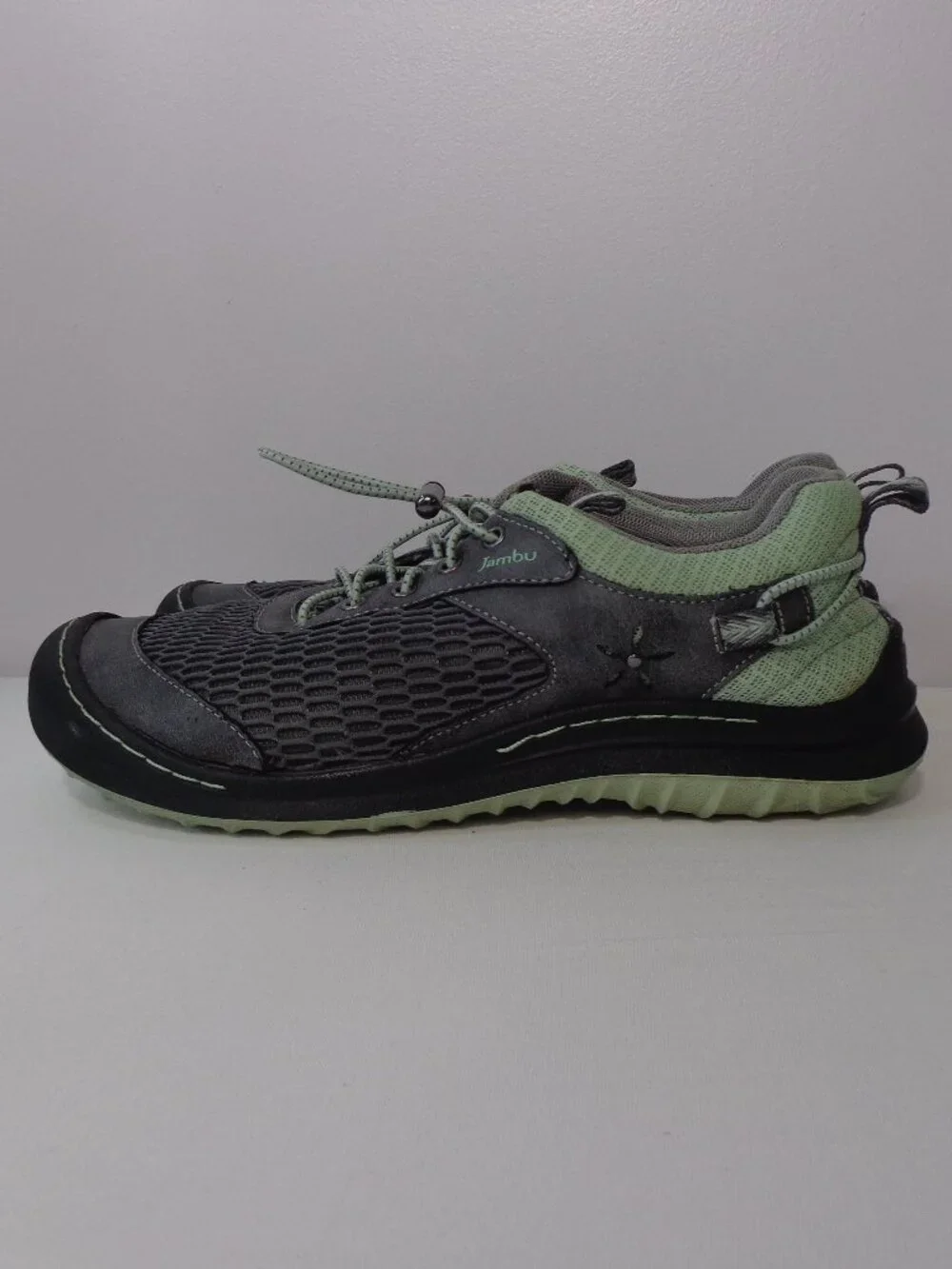 Jambu Women's‎ Sunset Vegan Sneakers Casual Water Ready Charcoal Mint Size 8M